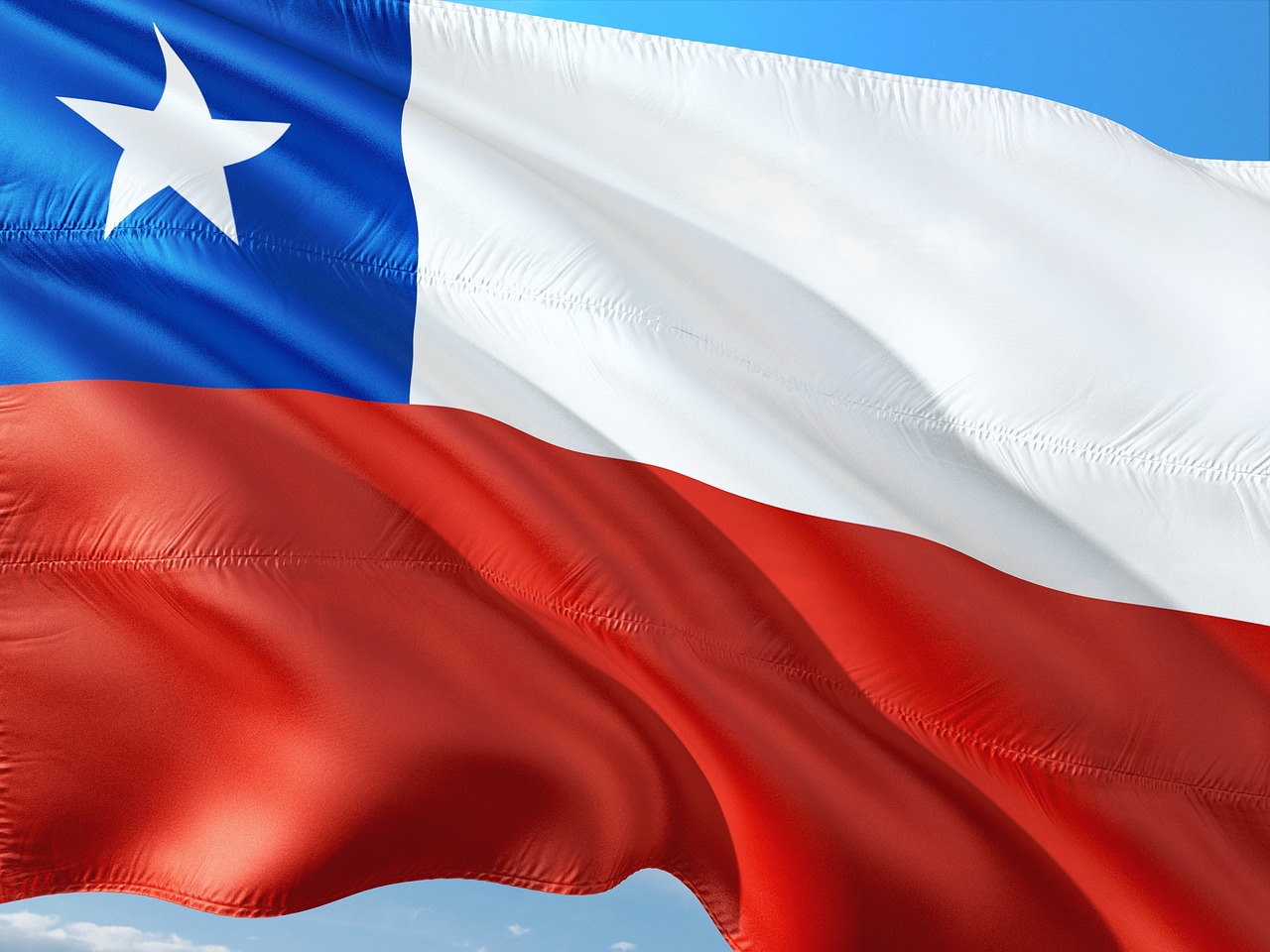 Trabajo remoto en Chile, bandera de ese país